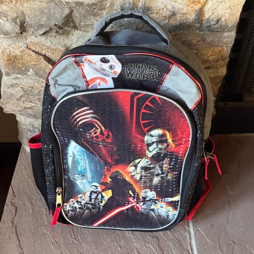 Star Wars Gray and Red Backpack